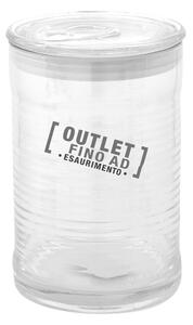 Barattolo in Vetro Borosilicato Con Guarnizione Al Silicone Dimensioni 0.8x h 16,5 cm �1000 ml con colore trasparente