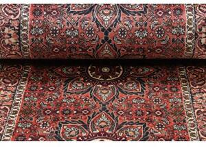 Tappeto Bidjar Medaglione Floreale Rosso Ruggine Blu Scuro Corsia 66x210 Cm