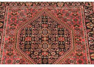 Tappeto Bidjar Stilizzato Rosa Antico Marrone Scuro Corsia 66x208 Cm