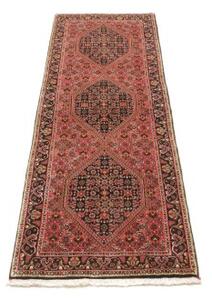 Tappeto Bidjar Stilizzato Rosa Antico Marrone Scuro Corsia 66x208 Cm