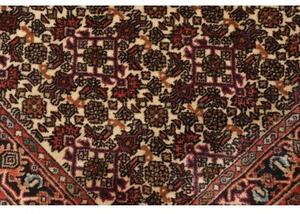 Tappeto Bidjar Floreale Beige Rosso Mattone Corsia 65x211 Cm