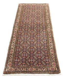 Tappeto Bidjar Stilizzato Blu Scuro Beige Corsia 77x207 Cm