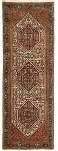 Tappeto Bidjar Stilizzato Avorio Mattone Corsia 76x211 Cm