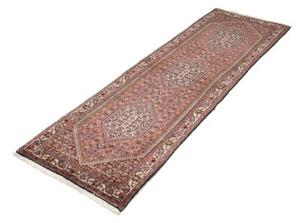 Tappeto Bidjar Stilizzato Rosso Mattone Avorio Corsia 68x209 Cm