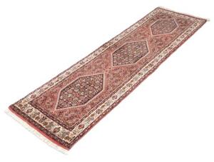 Tappeto Bidjar Stilizzato Rosso Mattone Blu Scuro Corsia 64x220 Cm