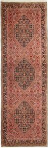 Tappeto Bidjar Stilizzato Rosa Antico Marrone Scuro Corsia 66x208 Cm