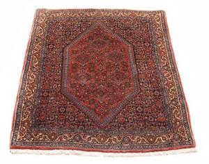 Tappeto Bidjar Stilizzato Rosso Mattone Blu Scuro 78x102 Cm