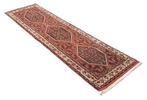 Tappeto Bidjar Stilizzato Rosso Mattone Blu Scuro Corsia 64x220 Cm
