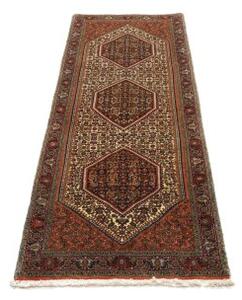 Tappeto Bidjar Stilizzato Avorio Mattone Corsia 76x211 Cm