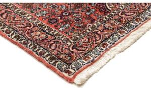 Tappeto Bidjar Medaglione Floreale Rosso Ruggine Blu Scuro Corsia 66x210 Cm