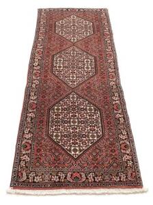 Tappeto Bidjar Stilizzato Mattone Avorio Corsia 63x195 Cm