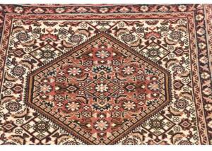 Tappeto Bidjar Stilizzato Rosso Antico Avorio Corsia 63x158 Cm