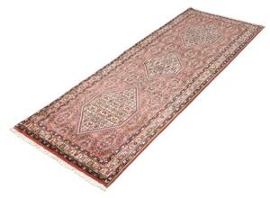 Tappeto Bidjar Stilizzato Rosa Antico Avorio Corsia 80x215 Cm