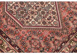 Tappeto Bidjar Stilizzato Rosa Antico Avorio Corsia 80x215 Cm