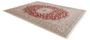 Tappeto Nain 9la Medaglione Floreale Rosso Avorio 255x335 Cm