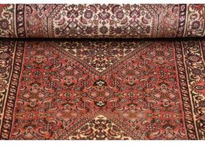 Tappeto Bidjar Stilizzato Rosso Antico Avorio Corsia 74x221 Cm