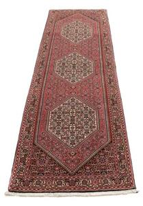 Tappeto Bidjar Stilizzato Rosa Antico Avorio Corsia 77x267 Cm