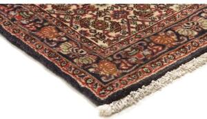 Tappeto Bidjar Stilizzato Blu Scuro Avorio Corsia 70x252 Cm