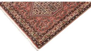 Tappeto Bidjar Stilizzato Rosa Antico Avorio Corsia 80x215 Cm