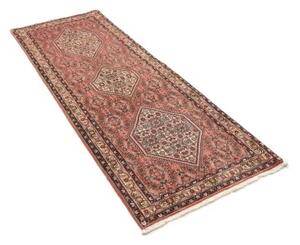 Tappeto Bidjar Stilizzato Rosa Antico Avorio Corsia 80x215 Cm
