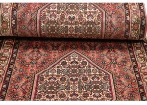 Tappeto Bidjar Stilizzato Rosa Antico Avorio Corsia 80x215 Cm