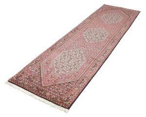 Tappeto Bidjar Stilizzato Rosa Antico Avorio Corsia 77x267 Cm