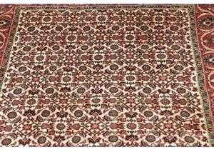 Tappeto Bidjar Stilizzato Avorio Rosso Corsia 87x306 Cm