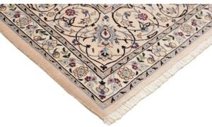 Tappeto Nain 9la Medaglione Floreale Rosso Avorio 255x335 Cm