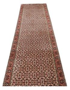 Tappeto Bidjar Stilizzato Avorio Rosso Corsia 87x306 Cm