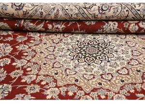 Tappeto Nain 9la Medaglione Floreale Rosso Avorio 255x335 Cm