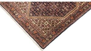 Tappeto Bidjar Stilizzato Blu Scuro Avorio Corsia 70x252 Cm