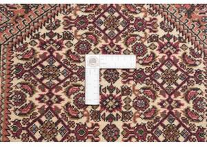Tappeto Bidjar Stilizzato Rosso Antico Avorio Corsia 74x221 Cm