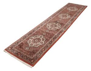 Tappeto Bidjar Stilizzato Rosso Mattone Avorio Corsia 75x310 Cm