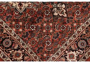 Tappeto Bidjar Stilizzato Rosso Mattone Avorio Corsia 75x310 Cm