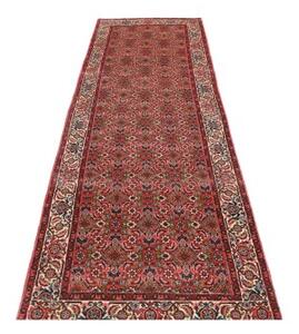 Tappeto Zandjan Stilizzato Rosso Antico Avorio Corsia 85x298 Cm