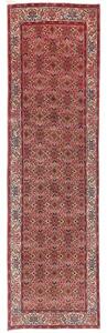 Tappeto Zandjan Stilizzato Rosso Antico Avorio Corsia 85x298 Cm