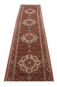 Tappeto Bidjar Stilizzato Rosso Mattone Avorio Corsia 75x310 Cm