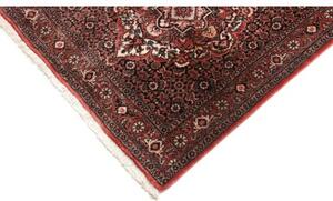 Tappeto Bidjar Stilizzato Rosso Ruggine Blu Scuro Corsia 81x290 Cm