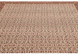 Tappeto Bidjar Con Seta Stilizzato Avorio Rosso Ruggine 250x337 Cm