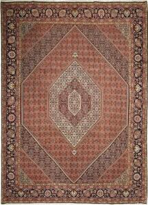 Tappeto Bidjar Stilizzato Ruggine Blu Scuro 255x347 Cm