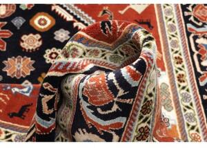 Tappeto Kaschkuli Stilizzato Rosso Mattone Blu Notte 140x215 Cm