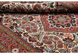 Tappeto Jahrom Medaglione Floreale Rosso Mattone Avorio 137x215 Cm