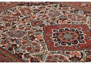 Tappeto Jahrom Medaglione Floreale Rosso Mattone Avorio 137x215 Cm