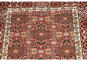 Tappeto Zandjan Stilizzato Rosso Mattone Beige Corsia 64x245 Cm