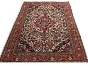 Tappeto Jahrom Medaglione Floreale Rosso Mattone Avorio 137x215 Cm