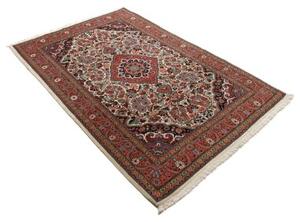 Tappeto Jahrom Medaglione Floreale Rosso Mattone Avorio 137x215 Cm