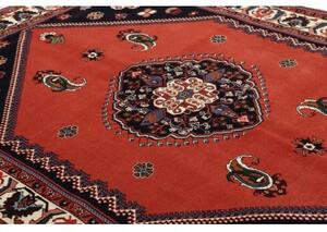 Tappeto Kaschkuli Medaglione Rosso Corallo Blu Scuro 149x201 Cm