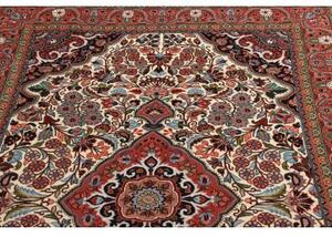 Tappeto Jahrom Medaglione Floreale Rosso Mattone Avorio 137x215 Cm