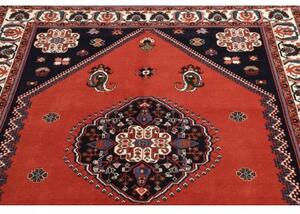 Tappeto Kaschkuli Medaglione Rosso Corallo Blu Scuro 149x201 Cm
