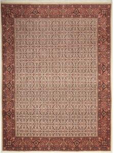 Tappeto Bidjar Con Seta Stilizzato Avorio Rosso Ruggine 250x337 Cm